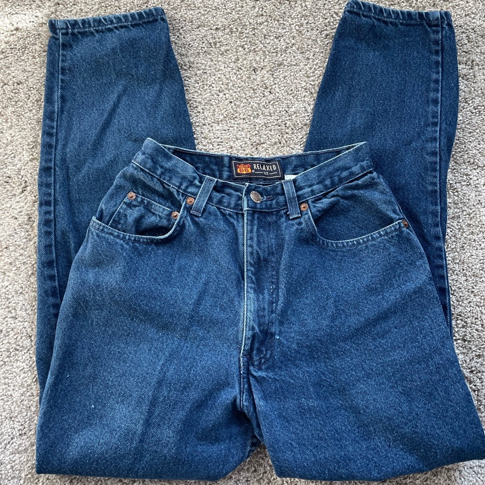 Route 66 Relaxed Fit Blue Jeans Size 3/4 Pet. Style 7230